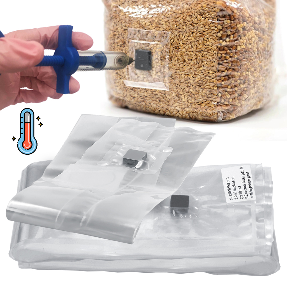 Mushroom Spawn Bag - PP 6 Mil Sterilized Grain Bag