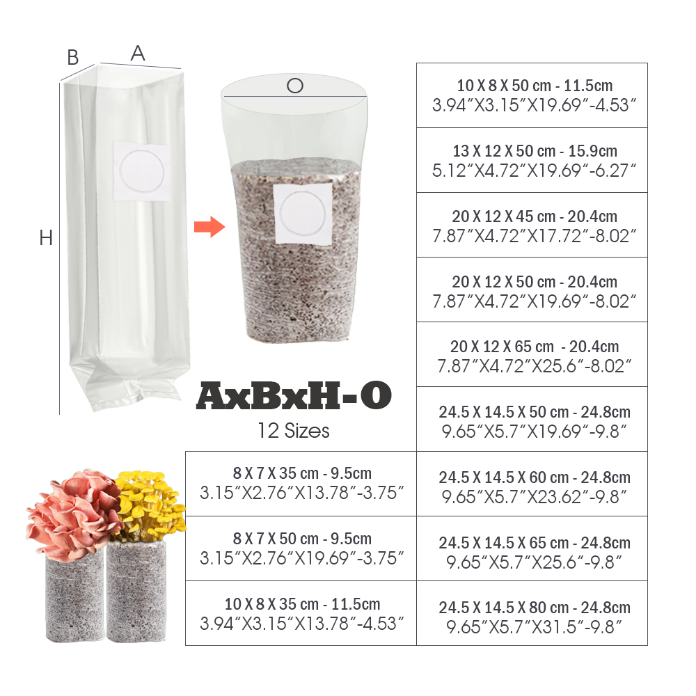 10PCS 0.08mm Thick PP Autoclav - đánh giá và giá Mushroom Spawn Bag