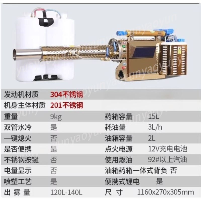 High Pressure Cold Fog Machine - đánh giá và giá Crop Sprayer Backpack