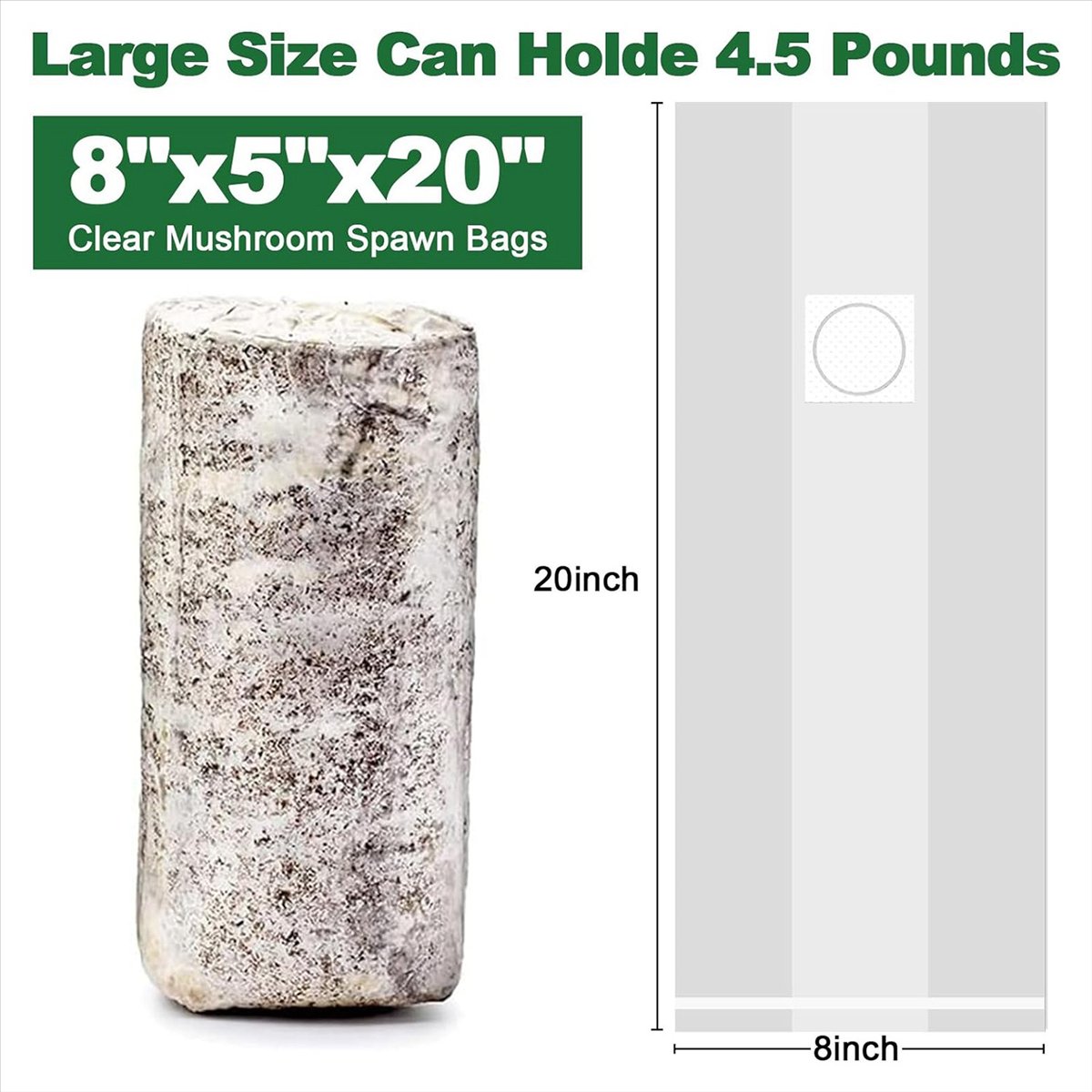 Mushroom Grow Bags,25 Pack Pol - đánh giá và giá Mushroom Spawn Bag