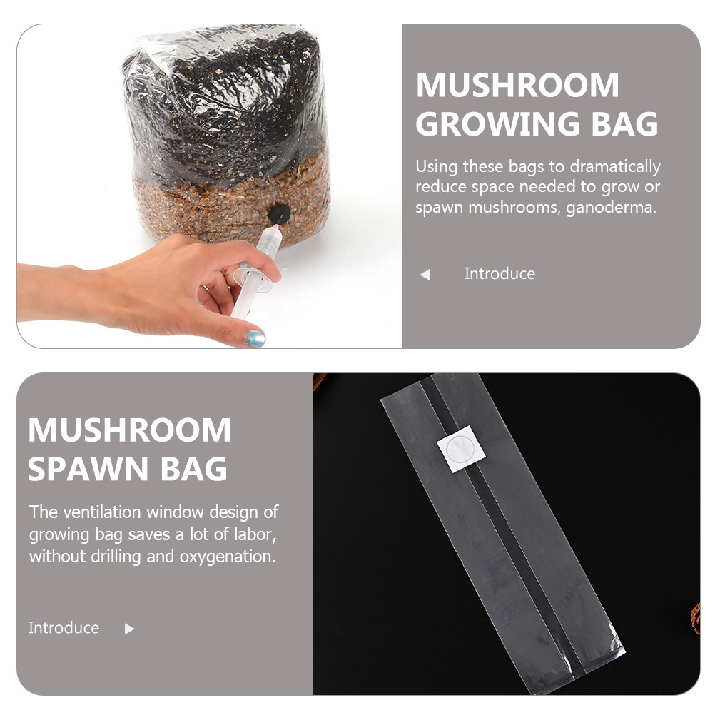 20Pcs Mushroom Growing Bags Cl - đánh giá và giá Mushroom Spawn Bag